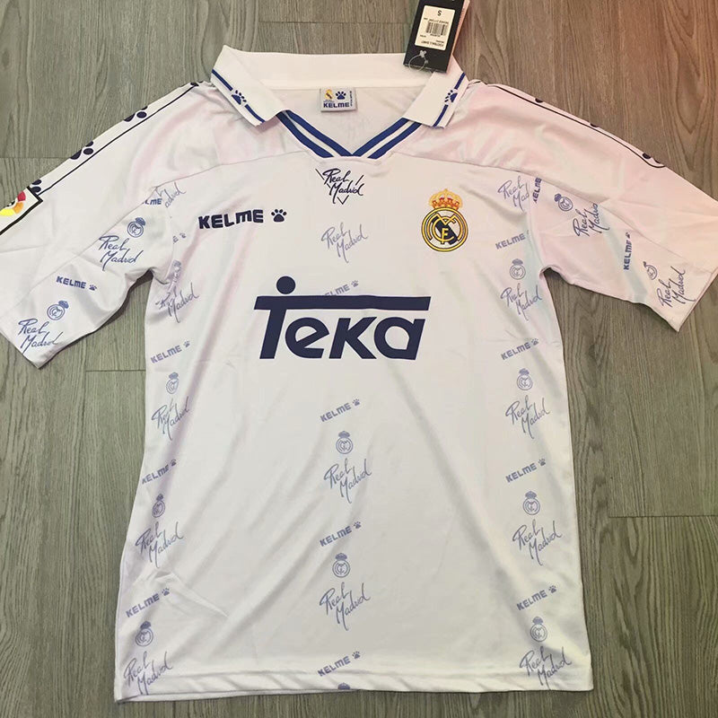 1994/1996 Real Madrid White Retro football  Jersey