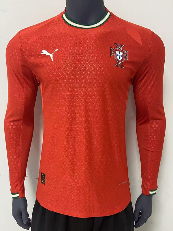 25/26 Portugal Home Long Sleeve Player Version footballJersey