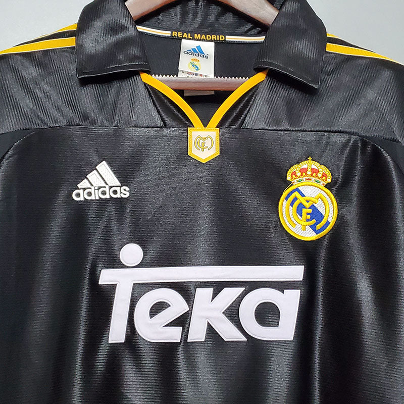 1998/2000 Real Madrid Away Black Retro football Jersey